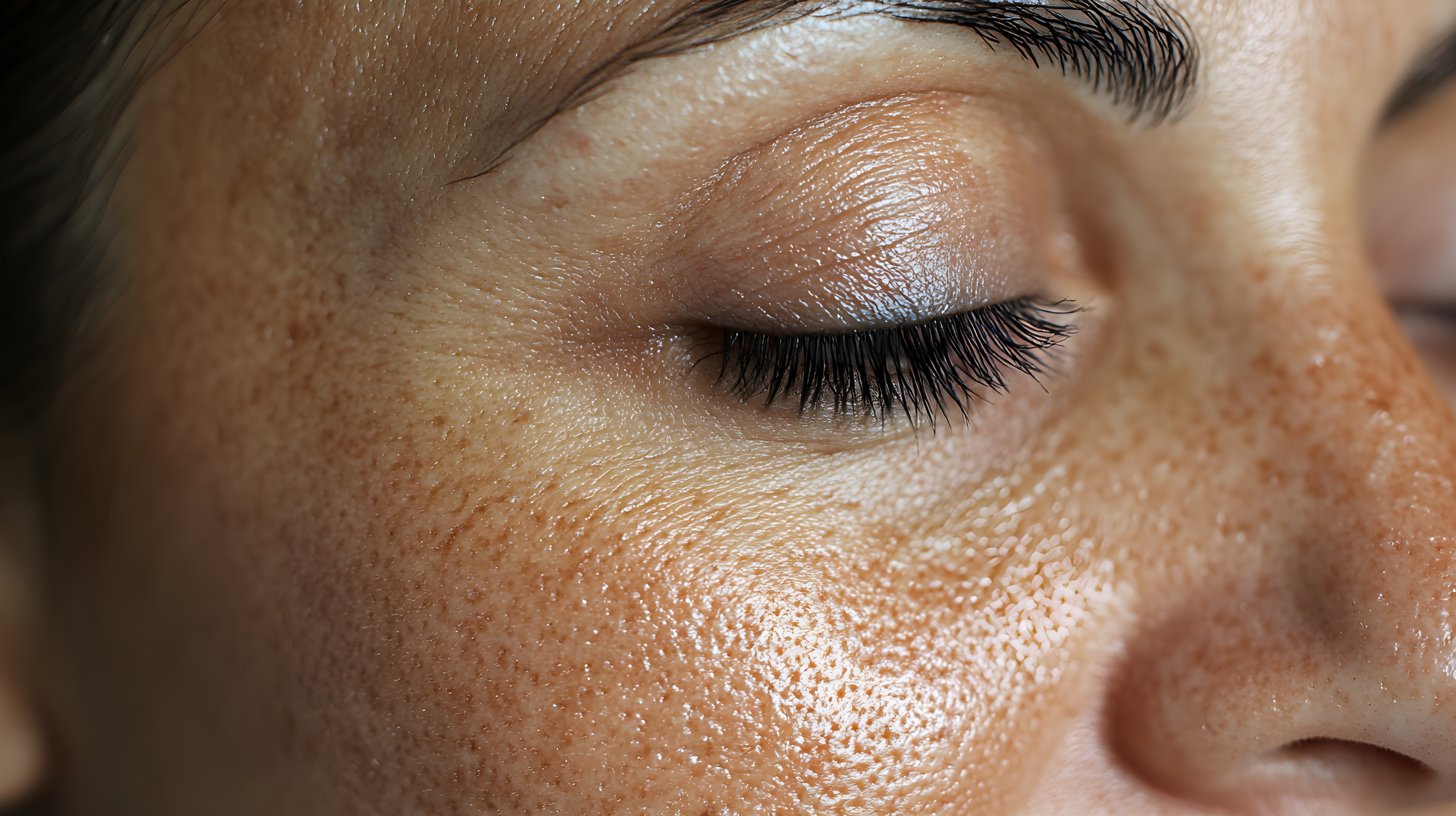 face up close with hyperpigmentation