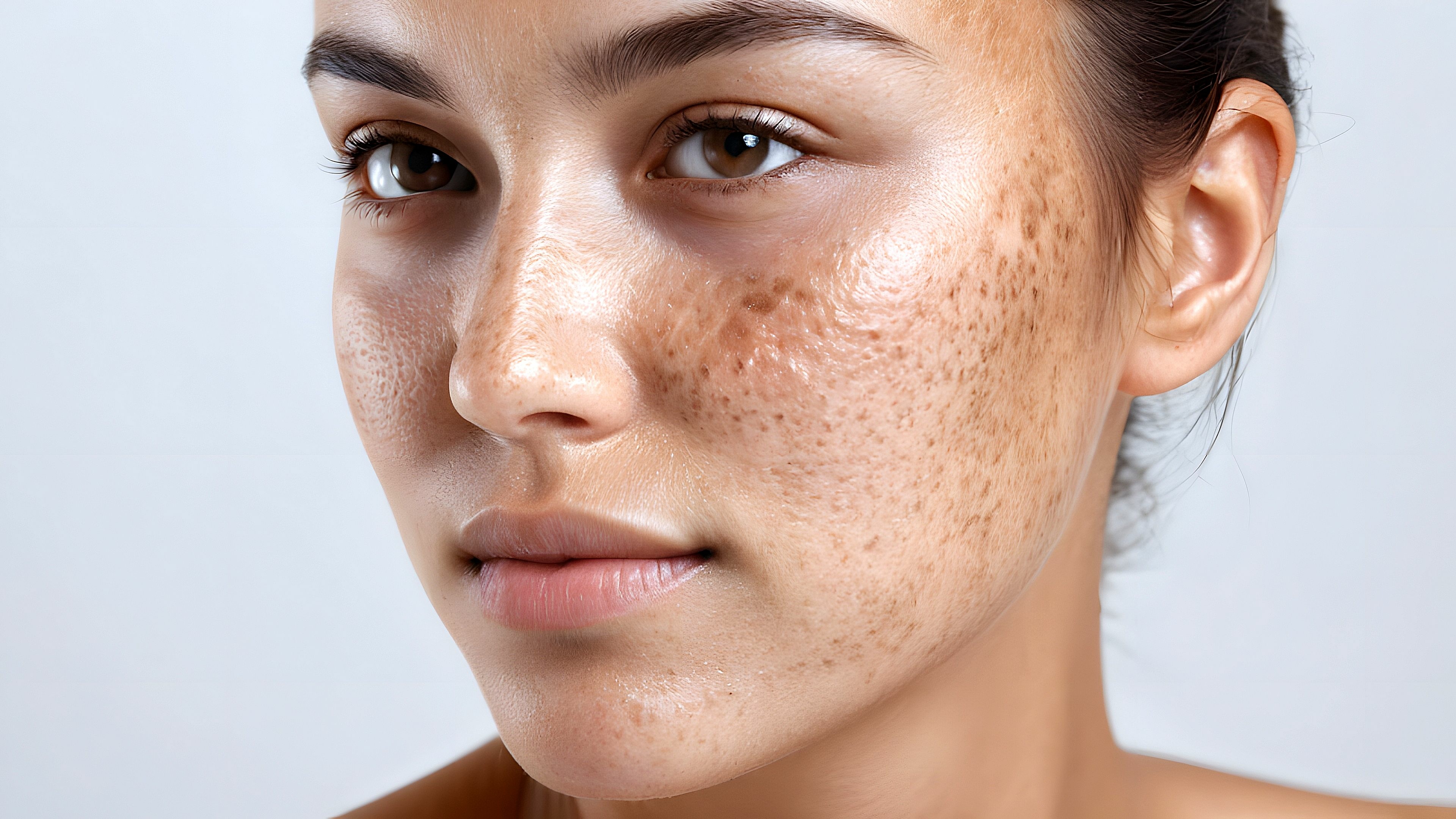 young woman with melasma